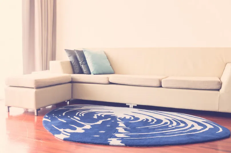 Waterproof Outdoor Picnic Rugs for Beach Trips and Handcrafted Round Rugs for Cozy Living Room Décor