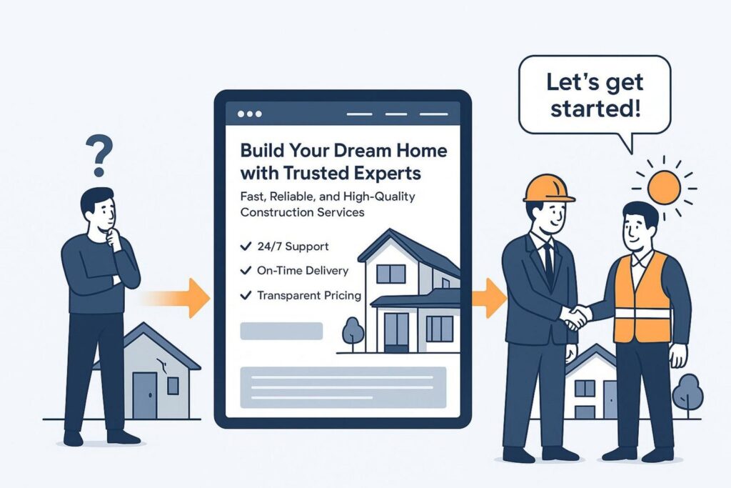 How Copywriting Turns Construction Websites into Lead Generators