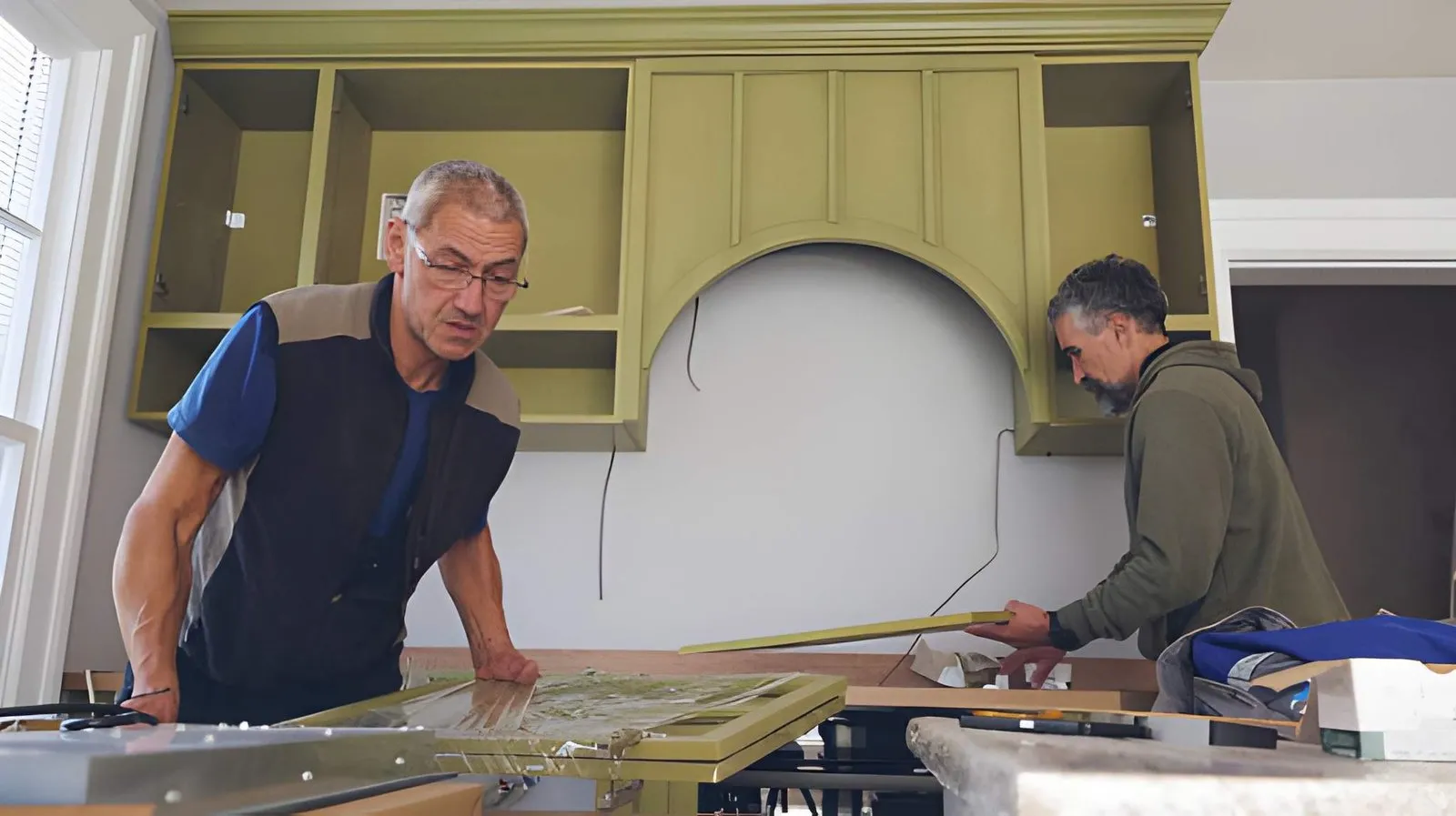 Refacing Rarely Rescues A Nineties Kitchen With Sagging Cabinet Doors